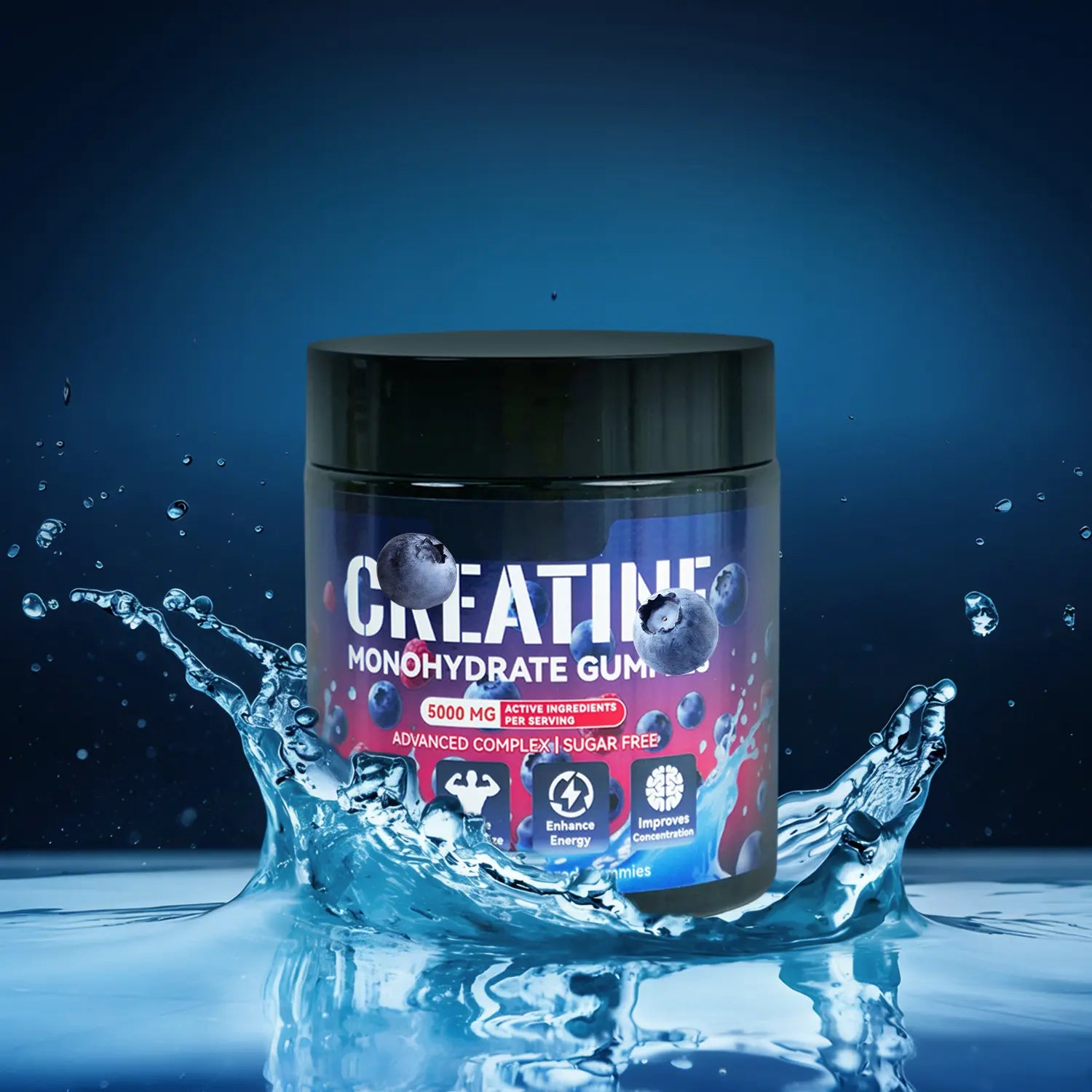 Creatine Monohydrate Gummies | Blueberry Flavor | for Men and Women