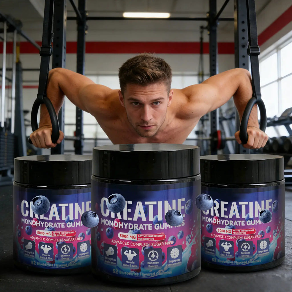 Creatine Monohydrate Gummies | Blueberry Flavor | for Men and Women